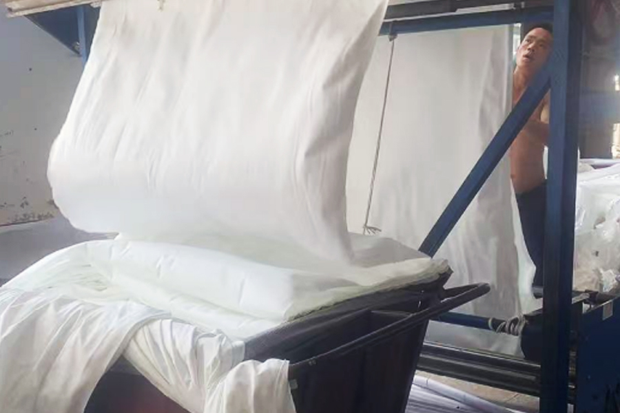 Pengeluaran pencelupan kilang-kawasan selak kain kelabu