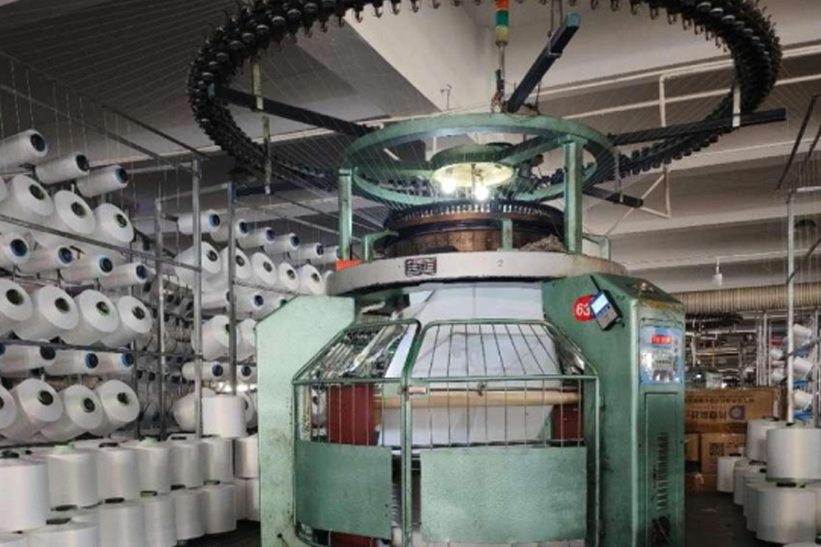 Model pengeluaran fabrik kelabu-kaki tinggi satu sisi