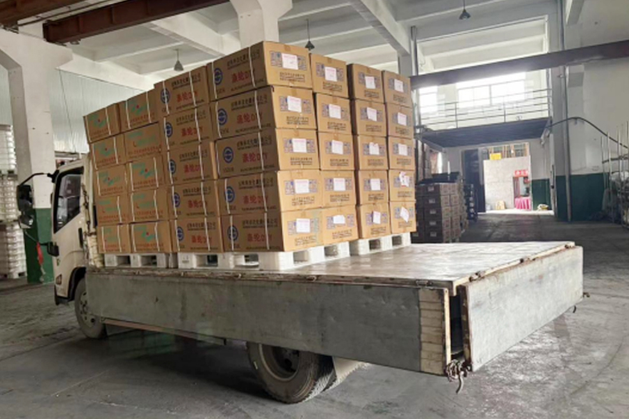 Gudang produk siap pengeluaran DTY